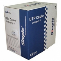 LS전선 CAT.6 UTP 케이블 300m (단선/그레이)
