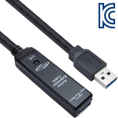 NETmate CBL-302-15M USB3.0 리피터 15m (전원 아답터 포함)