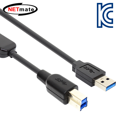NETmate CBL-D302-20M USB3.0 AM-BM 리피터 20m