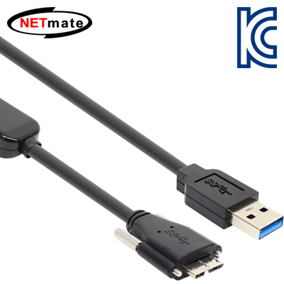 NETmate CBL-D302MBS-20M USB3.0 AM-MicroB(Lock) 리피터 20m