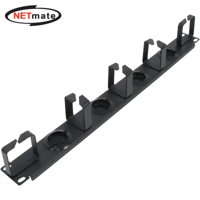 NETmate CYCM-1U5SR 허브랙/서버랙 케이블 매니지먼트 판넬(1U/블랙)