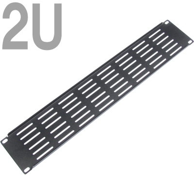 NETmate CYPV-2U(Black) 허브랙 통풍식 블랭크 판넬(2U/블랙)