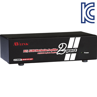 NETmate DAS-912F 고해상도 DVI 1:2 모니터 분배기(오디오포함)