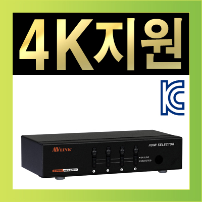 NETmate HDMI 4:1 수동선택기(리모컨)