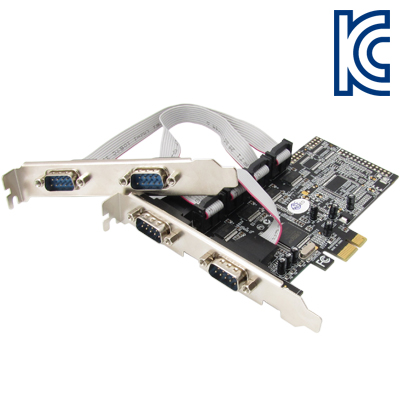 NETmate I-343 4포트 PCI Express 시리얼카드(MOS)(슬림PC겸용)