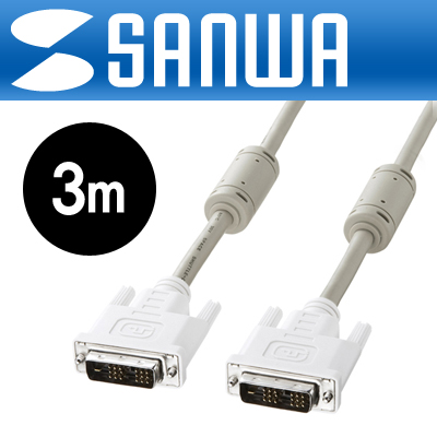 SANWA KC-DVI-3K 최고급형 DVI-D 싱글링크 케이블 New 3m