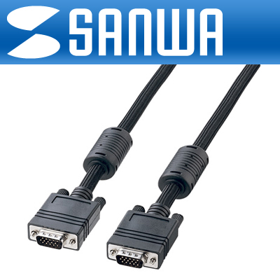 SANWA 나일론메쉬 RGB 모니터 케이블 10m