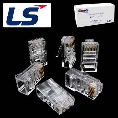LS전선 UTP CAT.5e RJ-45 8P8C 플러그(100개) / LS CAT.5e RJ-45 100EA
