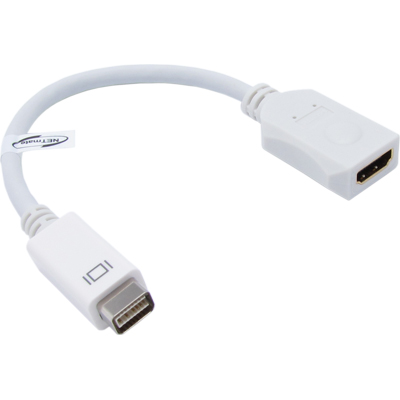 NETmate DC-H1 (White) Mini DVI to HDMI 젠더