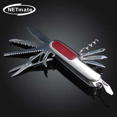 NETmate NM-KHT030 휴대용 다용도 멀티툴(14 in 1/파우치포함)