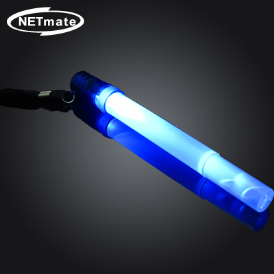 NETmate NM-KHT037 LED 손전등 겸용 경광봉(블루)