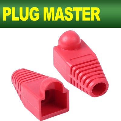 PLUG MASTER NM-SR001R RJ-45 통부트(6Ø/레드/낱개)