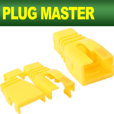 PLUG MASTER NM-SR002Y RJ-45 조립형 통부트(6Ø/옐로우/낱개)