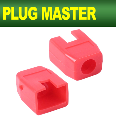 PLUG MASTER NM-SR003R RJ-45 각부트(6Ø/레드/낱개)