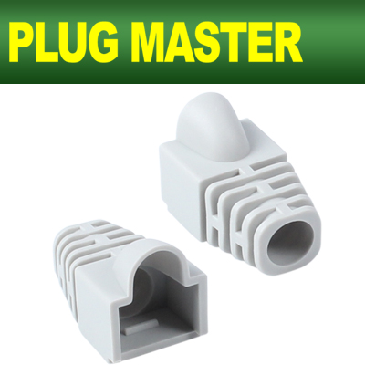 PLUG MASTER NM-SR007G RJ-45 CAT.6 통부트(7Ø/그레이/낱개)