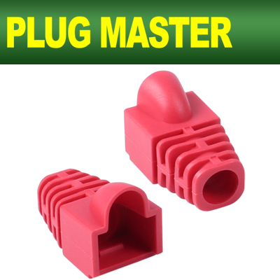 PLUG MASTER NM-SR007R RJ-45 CAT.6 통부트(7Ø/레드/낱개)