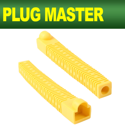 PLUG MASTER NM-SR013Y RJ-45 롱타입 통부트(6Ø/옐로우/낱개)