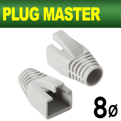 PLUG MASTER NM-SR014G RJ-45 CAT.7/6A 통부트(8Ø/그레이/낱개)