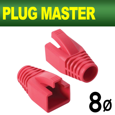 PLUG MASTER NM-SR014R RJ-45 CAT.7/6A 통부트(8Ø/레드/낱개)