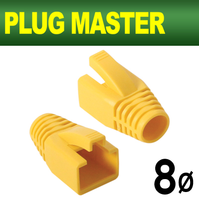 PLUG MASTER NM-SR014Y RJ-45 CAT.7/6A 통부트(8Ø/옐로우/낱개)