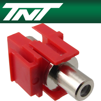 TNT NM-TNT35 RCA F/F 스냅인 멀티미디어 모듈(레드)