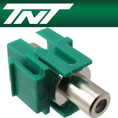 TNT NM-TNT36 RCA F/F 스냅인 멀티미디어 모듈(그린)