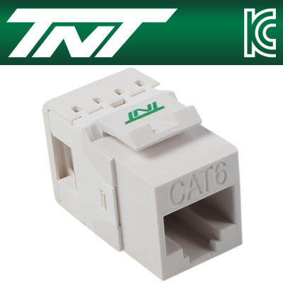 TNT NM-TNT77 CAT.6 UTP 스냅인 키스톤잭 모듈(180°)