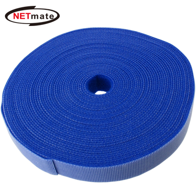 NETmate NMA-LM24 롤타입 벨크로 케이블 타이 9.1m (블루)