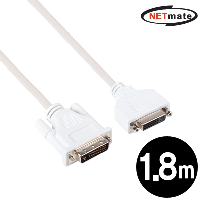 NETmate DVI-D 싱글링크 연장 케이블 1.8m