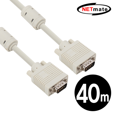 NETmate NMC-R400G RGB 모니터 케이블 40m (베이지)