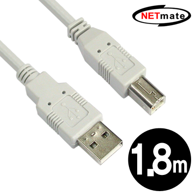 NETmate USB2.0 AM-BM 케이블 1.8m
