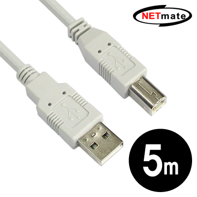 NETmate USB2.0 AM-BM 케이블 5m