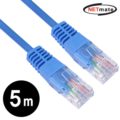 NETmate CAT.5E UTP크로스 케이블 5m
