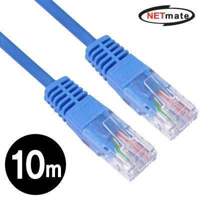 NETmate CAT.5E UTP크로스 케이블 10m