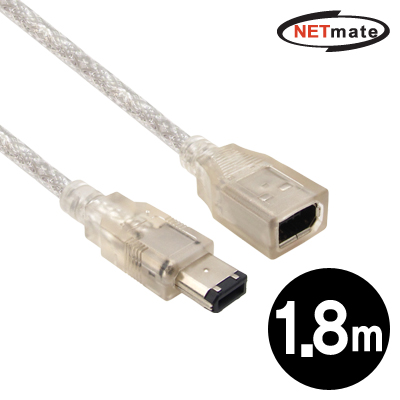 NETmate IEEE1394 6핀 연장 케이블 1.8m