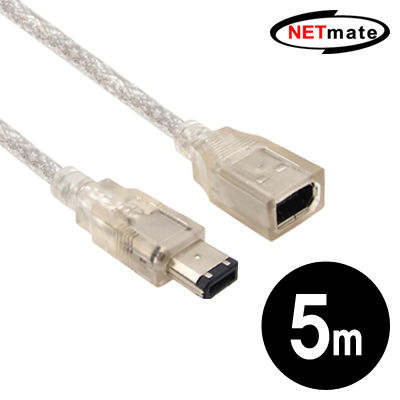 NETmate IEEE1394 6핀 연장 케이블 5m