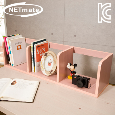 NETmate NMK-OBC10 라운드형 책꽂이 (800x200x200/핑크)