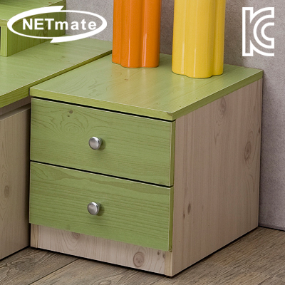 NETmate NMK-OD201 2단 서랍장 (그린)