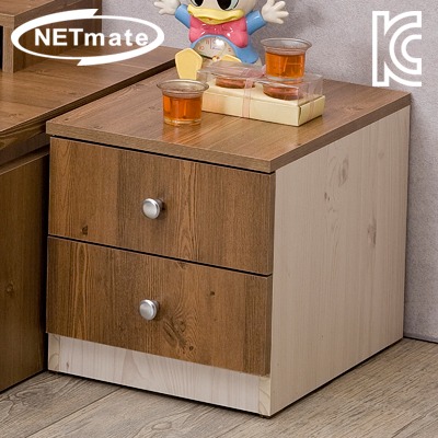 NETmate NMK-OD202 2단 서랍장 (엔틱)