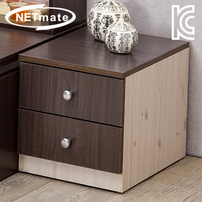 NETmate NMK-OD203 2단 서랍장 (월넛)