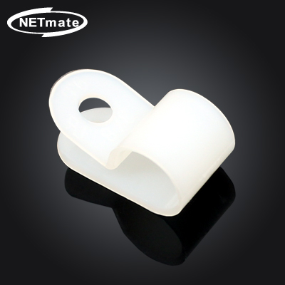 NETmate NMT-516R 케이블 정리용 클램프 (7.9mm/화이트/100EA)