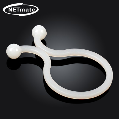 NETmate NMT-TL18 케이블 정리용 트위스트 케이블 타이 (17.9mm/화이트/100EA)