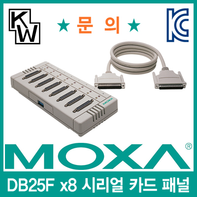 MOXA(모싸) OPT8A 8포트 시리얼카드 패널(DB25F x8) ①