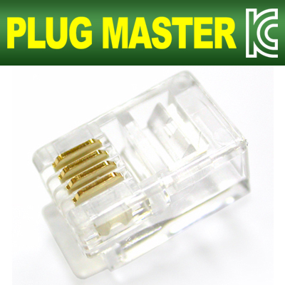 PLUG MASTER P4-001 4P4C RJ-10 플러그