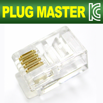 PLUG MASTER P6-003 6P4C RJ-11 플러그