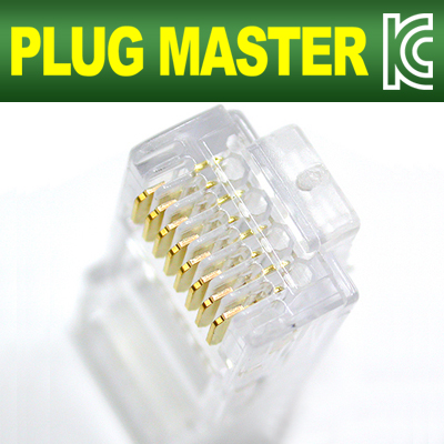 PLUG MASTER P8-001E UTP CAT.6 RJ-45 8P8C 플러그