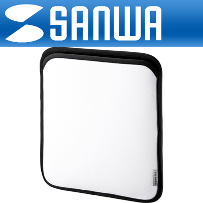 SANWA PDA-IPAD23W iPad2 전용 네오프렌 슬립형 파우치(화이트)