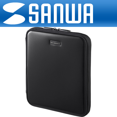 SANWA PDA-IPAD6BK iPad·iPad2 전용 저반발 폴리우레탄 하드케이스(블랙)