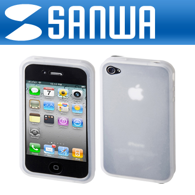 SANWA PDA-IPH66CL iPhone4 실리콘 케이스(클리어)