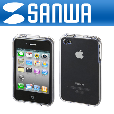 SANWA PDA-IPH68CL iPhone4 크리스탈 하드 케이스(클리어)